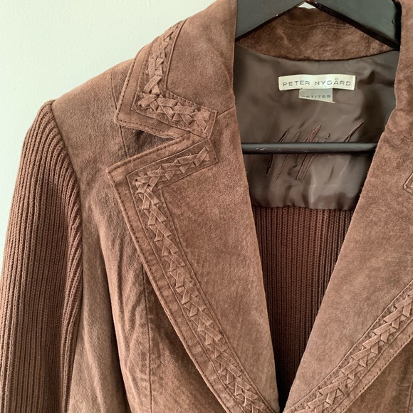Peter Nygard Jackets & Blazers - Boho, suede and knit, jacket